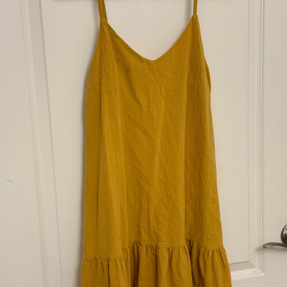 Mustard Yellow Sleeveless Dress